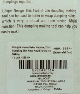 Momos maker + Gujia machine