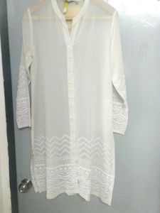 🌞🏖️Summer Transperent Kurta White