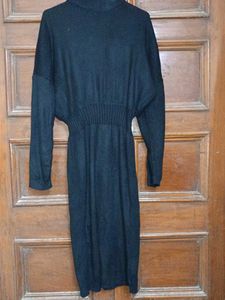 Bodycon Black Linen Strechable Dress
