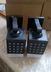 Set of 2 Black Modern Wall Lights