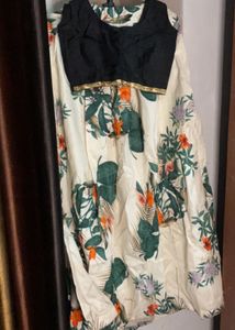 Floral Lehenga Crop Top Set