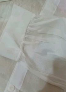 Zara White Classic Button-Up Shirt