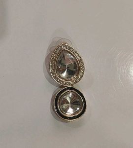 Elegant Drop Earrings with Crystal Accents