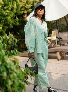 Jynara Mint Green Co-ord Set
