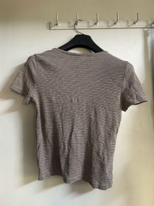 Striped Short Sleeve Top