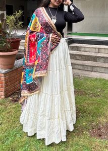 Navratri special Bohemian Tiered Maxi Skirt