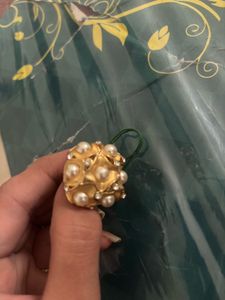 Vintage Pearl & Crystal Ring
