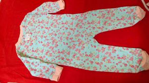 Cute Floral Baby Sleepsuit