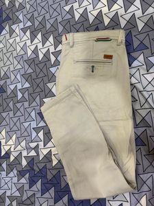 Stylish Beige Casual Pants
