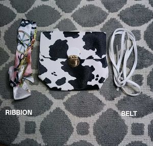 Funky Cow Print Clutch Bag