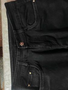 jet Black Ripped skinny jeans