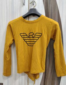 Yellow Armani Long Sleeve Shirt