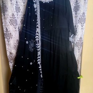 Elegant Black Ethnic Gown