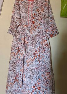 Multicolored Anarkali Dress for Women