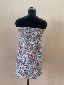 Floral Smocked Tube Dress