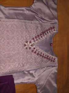 Elegant Embroidered Kurta Set