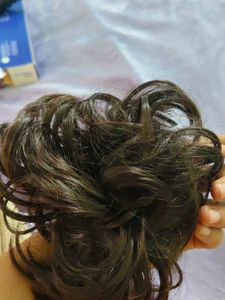 Brown Messy Hair Bun Extension