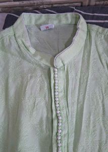 boy Cream Kurta and Pajama Set
