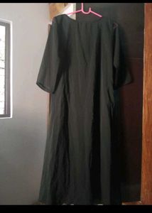 Elegant Black Kurta Set with Gold Print