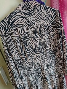 Topshop Zebra Print Mexi Dress