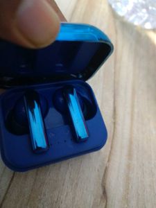 Blue Wireless Earbuds