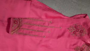 Embellished Pink suit and salwar