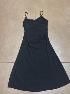 Chic Black Spaghetti Strap Dress