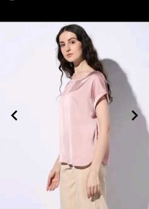 Elegant Pink Satin Top