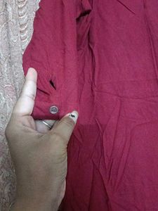 Maroon Kurta