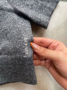 Grey Crop Athletic Top