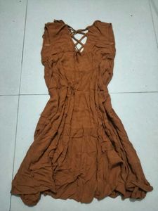 Boho Tiered Maxi Dress - Burnt Orange