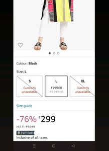 PRICE DROP !! on Fancy Black Kurti❤️✨