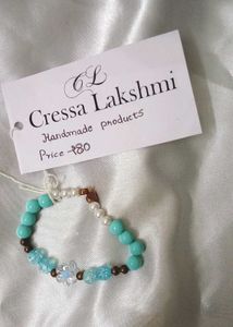 Beaded Bracelet - Turquoise, Pearl