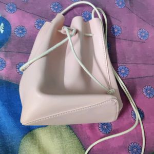 Pink Bucket Sling Bag