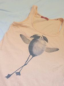 Peach Graphic Tank Top