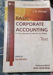Basic Corporate Accounting Textbook