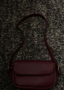Stylish Burgundy Crossbody Bag