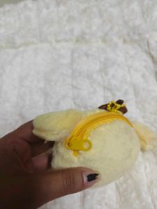 Cute Yellow Plush Keychain