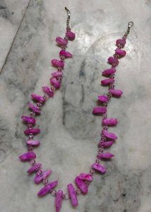 Stunning Pink Stone Necklace