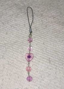 Y2K heart phone charm