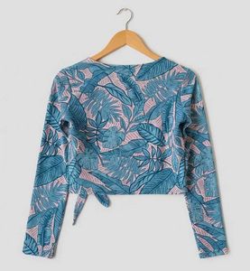 Floral Print Wrap Top - New!