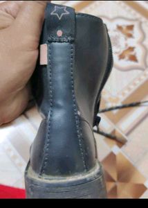 ZARA Kids Black Lug Sole Boots