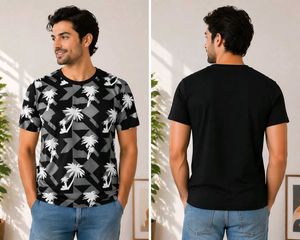 Men's Graphic Print T-Shirt (3p)