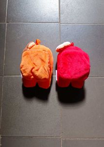 Among Us Plush pouch Keychain Set