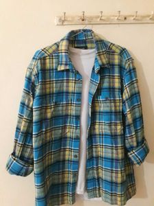 Blue &amp; Yellow Plaid Flannel