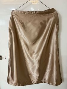 clasic cutom made Satin Midi Skirt