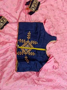 Pretty Pink Skirt with Mirror Work for 10 to 2 yea