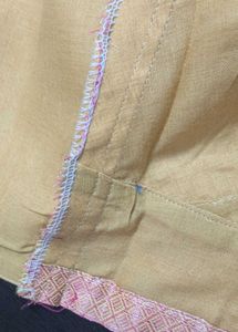 Elegant Pink Saree with Orange Border also bl