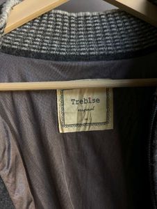 Men's Grey Zip-Up  Sweater