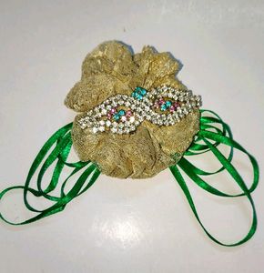 Hair tie Flower Rhinestone/Unique 4 to 10 years